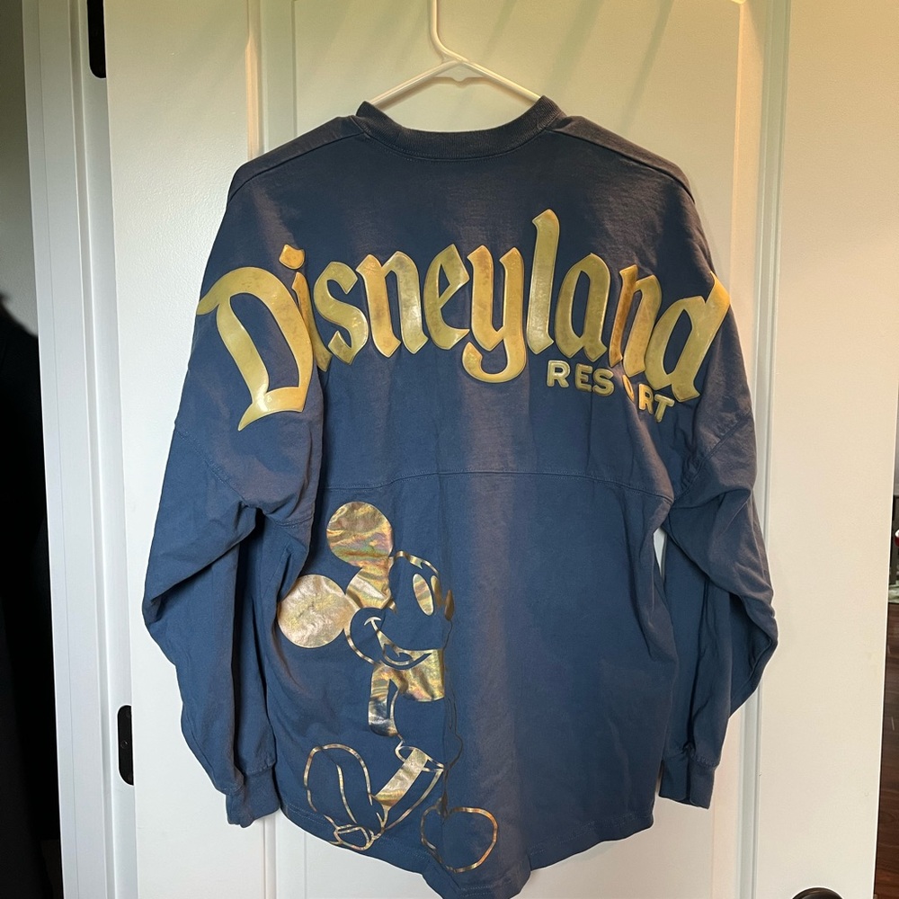 Disneyland Resort Spirit Jersey Cadet Blue & Gold Unisex Adult Oversized size S